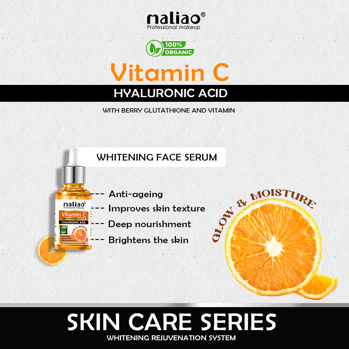 Maliao, SkincareSet, Serum, BeautyProducts, CompleteSkincare, Toner, RadiantSkin, WhiteningCream, FaceWash, Sunscreen, OrganicSkincare, VitaminC,